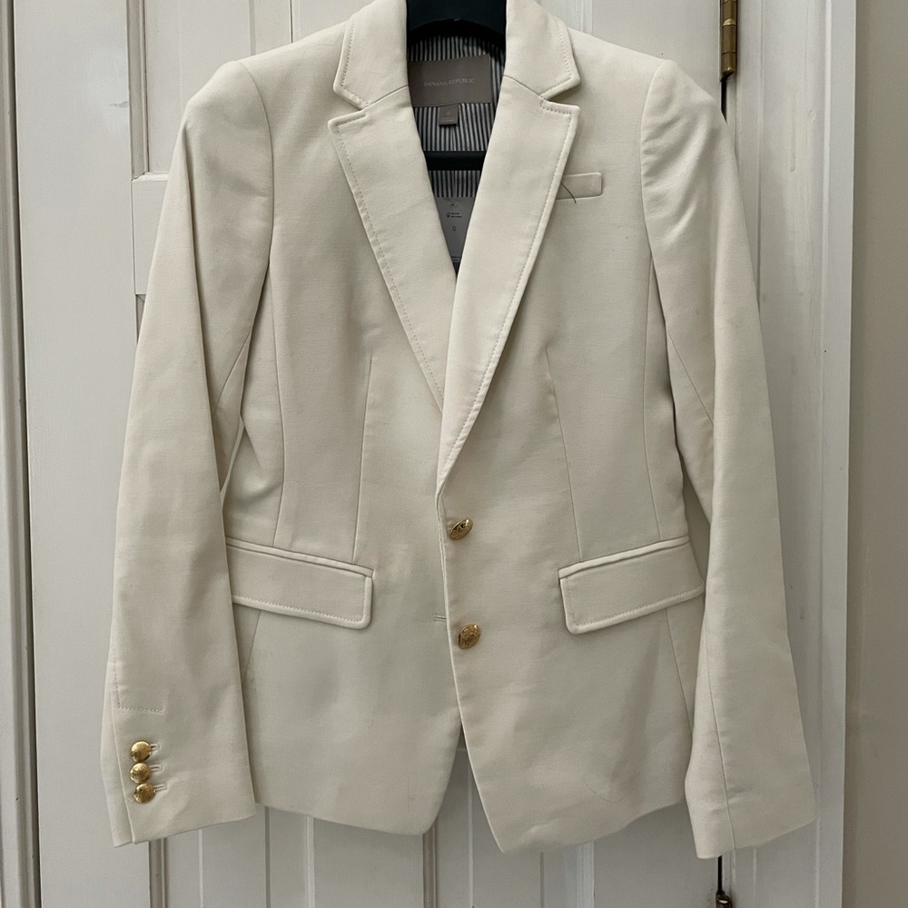 Brand new Cream color blazer with gold buttons